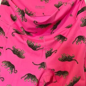 Fabletics Pink Leopard Print Leggings